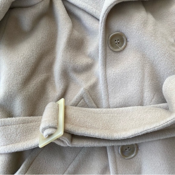 MaxMara Wool Belted Trench Coat 2 - Picture 5 of 12
